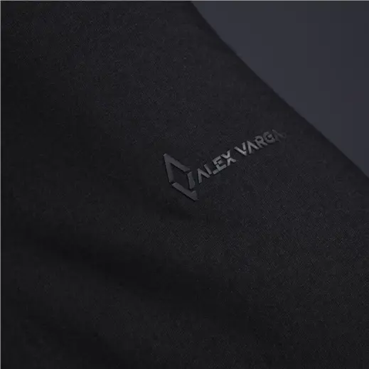 Ladies Long Sleeve Alex Varga Cronus Knitted Shirt Close Up Logo